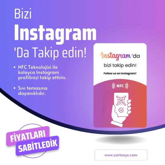 NFC Instagram Takip Kartı